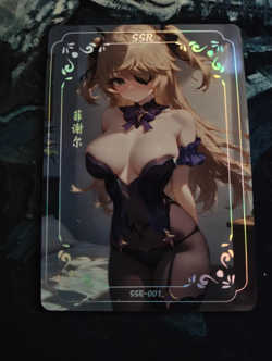 Cute Waifu Style Anime Card - Nice Collectable! RARE - Image 1