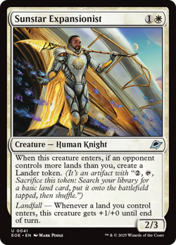 Sunstar Expansionist - Foil 0041 Near Mint EOE Edge of Eternities MTG Magic - Image 1