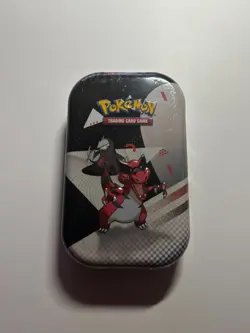 Pokemon Weisse Flammen Schwarze Blitze Mini Tin Box Display Rabigator & Stalobor - Image 1