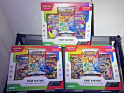 Lot of 3: Pokemon TCG First Partner Illustration Collection Series 1 New Sealed - Image 2