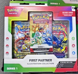 Lot of 3: Pokemon TCG First Partner Illustration Collection Series 1 New Sealed - Image 3