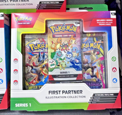 Lot of 3: Pokemon TCG First Partner Illustration Collection Series 1 New Sealed - Image 4