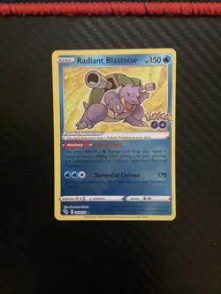 Radiant Blastoise - 018/078 - Pokemon Go Sword & Shield Radiant Rare NM - Image 1