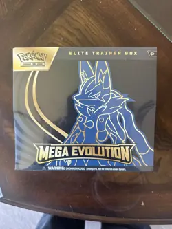 Pokemon Mega Evolution Lucario ETB—Elite Trainer Box 9 Packs Inhand - Image 1
