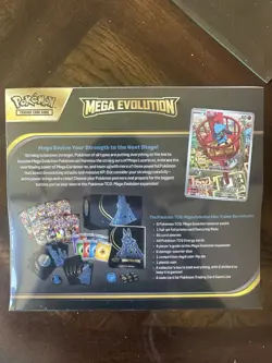 Pokemon Mega Evolution Lucario ETB—Elite Trainer Box 9 Packs Inhand - Image 3