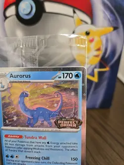 Pokemon TCG Mega Evolutions Perfect Order Aurorus Stamped Promo Sealed. - Image 4