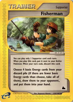 Fisherman 125/144 - Skyridge - Pokemon - NM - Image 1