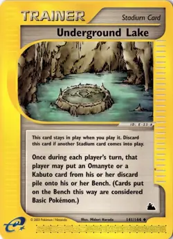 Underground Lake 141/144 - Skyridge - Pokemon - NM - Image 1