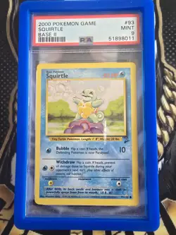 1999 Pokemon Base Set 63/102 Squirtle PSA 9 Mint Unlimited - Image 1