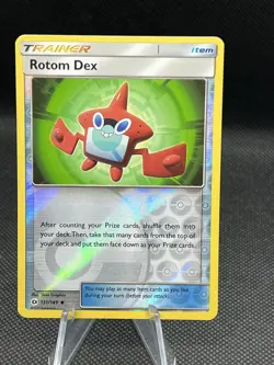 Pokemon TCG Rotom Dex Sun & Moon Base Set 131/149 Reverse Holo NM 2012 - Image 2