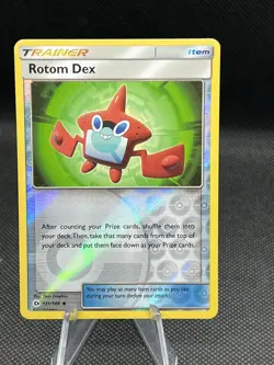 Pokemon TCG Rotom Dex Sun & Moon Base Set 131/149 Reverse Holo NM 2012 - Image 3