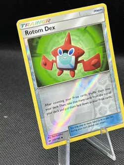 Pokemon TCG Rotom Dex Sun & Moon Base Set 131/149 Reverse Holo NM 2012 - Image 4