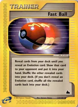 Fast Ball 124/144 - Skyridge - Pokemon - MP - Image 1