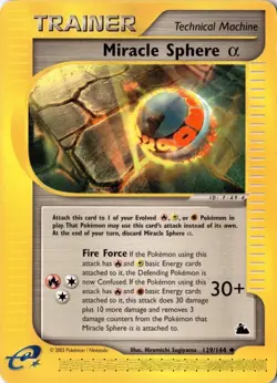 Miracle Sphere Alpha 129/144 - Skyridge - Pokemon - NM - Image 1