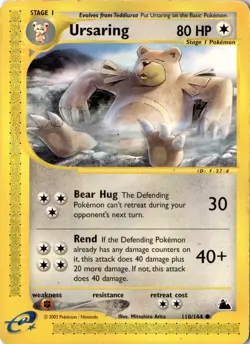 Ursaring 110/144 - Skyridge - Pokemon - MP - Image 1