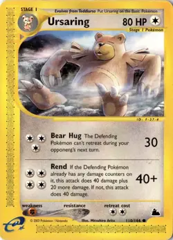 Ursaring 110/144 - Skyridge - Pokemon - LP - Image 1