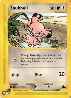Snubbull 101/144 - Skyridge - Pokemon - NM - Image 1