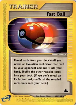 Fast Ball 124/144 - Skyridge - Pokemon - LP - Image 1