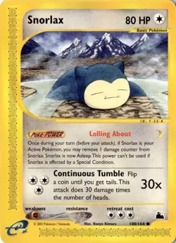 Snorlax 100/144 - Skyridge - Pokemon - MP - Image 1