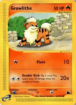 Growlithe 062/144 - Skyridge - Pokemon - NM - Image 1