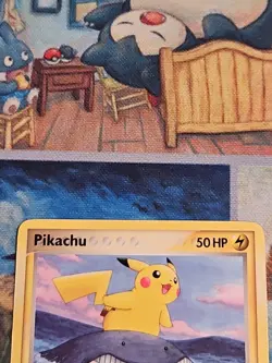 Pikachu POP Series 5 12/17 Pikachu Riding Wailmer Non Holo Pokemon Card 12/17 LP - Image 3
