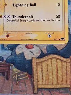 Pikachu POP Series 5 12/17 Pikachu Riding Wailmer Non Holo Pokemon Card 12/17 LP - Image 5