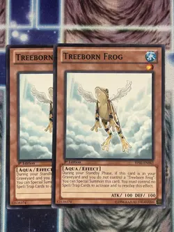 Yugioh Treeborn Frog BP02-EN043 1st Edition Common NM x2 - Image 1