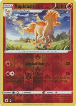 Rapidash - 022/189 - Rare - Reverse Holo - Astral Radiance - Pokemon TCG - Image 1