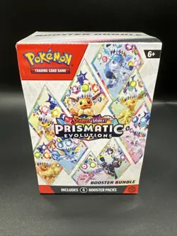Pokemon Scarlet & Violet Prismatic Evolutions Booster Bundle Box 6 Packs English - Image 1