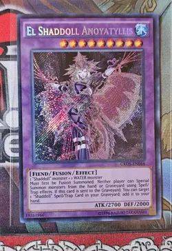 Yu-Gi-Oh! TCG El Shaddoll Anoyatyllis CROS-EN044 Secret Rare - Image 1