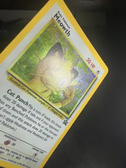 Pokemon TCG Meowth Black Star Promos Holo Card Wizards Black Star Promos 10 - Image 2