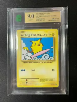 Surfing Pikachu - 111/108 - Secret Rare XY: Evolutions MNT 9 Mint Card - Image 1