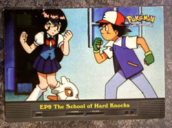 Pokemon Topps Card Ep9 The School of Hard Knocks 1st Blue POKE3 - Image 1
