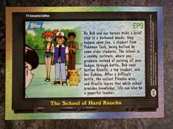 Pokemon Topps Card Ep9 The School of Hard Knocks 1st Blue POKE3 - Image 2