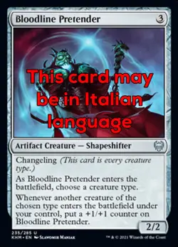 MTG 4x BLOODLINE PRETENDER EXC - USURPATORE DELLA STIRPE - KHM - MAGIC - Image 1