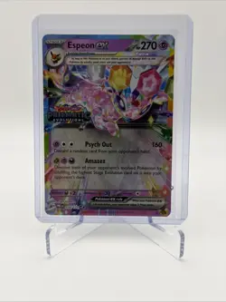 Pokemon Espeon EX 034/131 Prismatic Evolutions Stamp Promo Sealed - Image 1