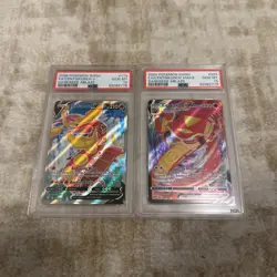 2020 POKEMON SWORD & SHIELD DARKNESS ABLAZE FULL ART/CENTISKORCH VMAX+V PSA 10 - Image 1