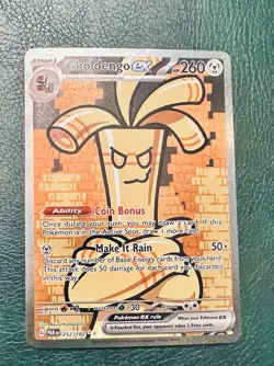 Pokemon TCG Gholdengo EX 252/182 Paradox Rift Special Illustration Rare NM - Image 1