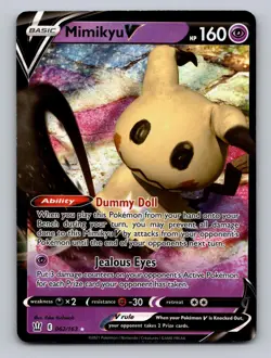 Mimikyu V 062/163 Holo V Rare Battle Styles Pokemon Holofoil NM - Image 1