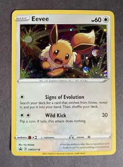 The Pokemon Company Eevee SWSH118 Holo Promo Basic 60 HP English Pokemon TCG - Image 1