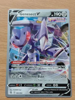 Pokemon TCG Genesect v Fusion Strike World Championship Deck 2022 185/264 - Image 1
