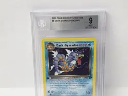 POKEMON ROCKET 1ST EDITION DARK GYARADOS HOLO #8 BGS 9 VERY NICE!!!!!! - Image 4