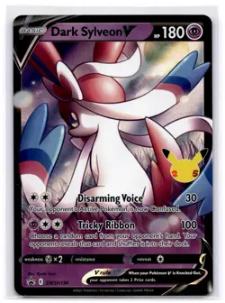 DARK SYLVEON V SWSH134 HOLO PROMO SWORD & SHIELD PROMO POKEMON NEAR MINT - Image 1
