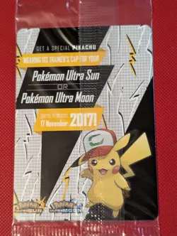 Pokemon TCG - Ash's Pikachu - SM108 SEALED - Black Star Promo I CHOOSE YOU - Image 2