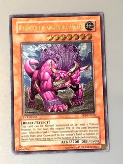 yugioh Behemoth the King of All Animals FET-EN014 Ultimate 1st Ed near mint - Image 1