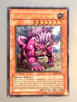 yugioh Behemoth the King of All Animals FET-EN014 Ultimate 1st Ed near mint - Image 3