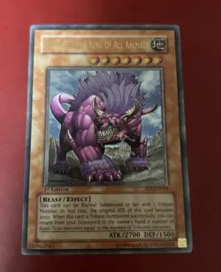 Yugioh - Behemoth the King of All Animals FET-EN014 1st Ed ULTIMATE LP/NM X1 - Image 1