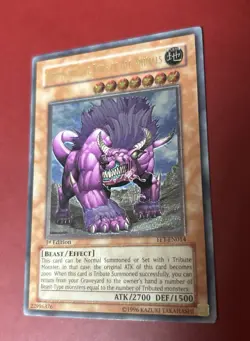 Yugioh - Behemoth the King of All Animals FET-EN014 1st Ed ULTIMATE LP/NM X1 - Image 3