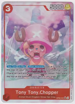 Tony Tony Chopper OP08-007 V2 Alt Art NM One Piece TCG Two Legends English No.1 - Image 1