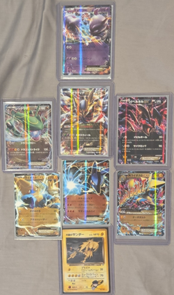 Pokemon TCG 8 Card Lot EX Holo Japanese Mewtwo Giratina Rayquaza Yveltal - Image 1